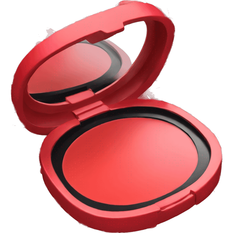 Red makeup compact  emoji