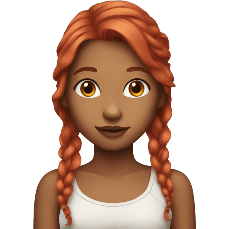 girl with beautiful red hair emoji