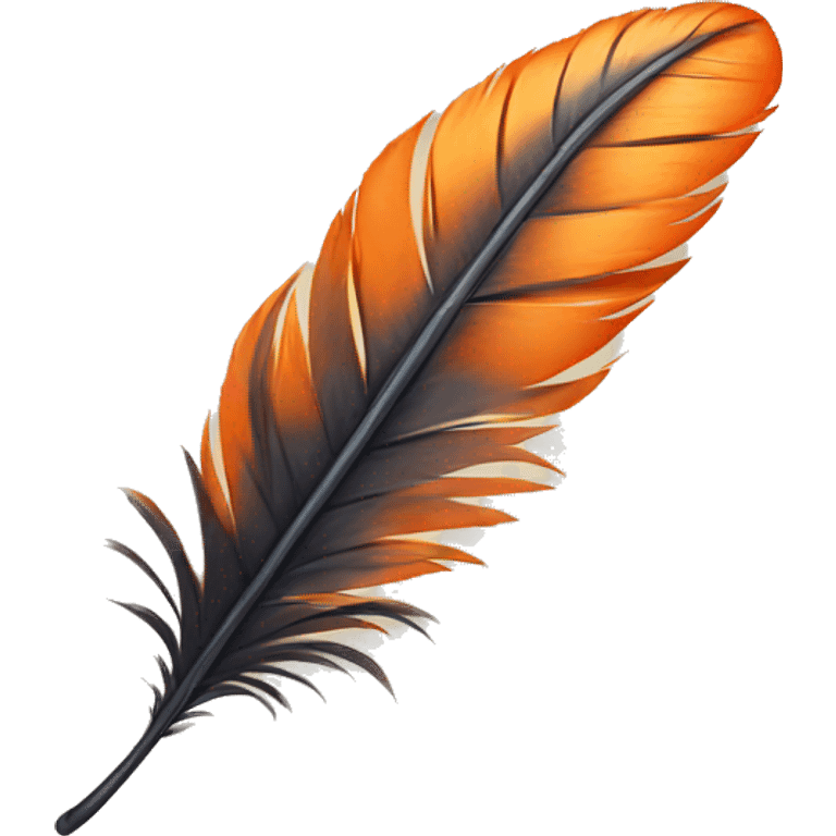 orange feather emoji