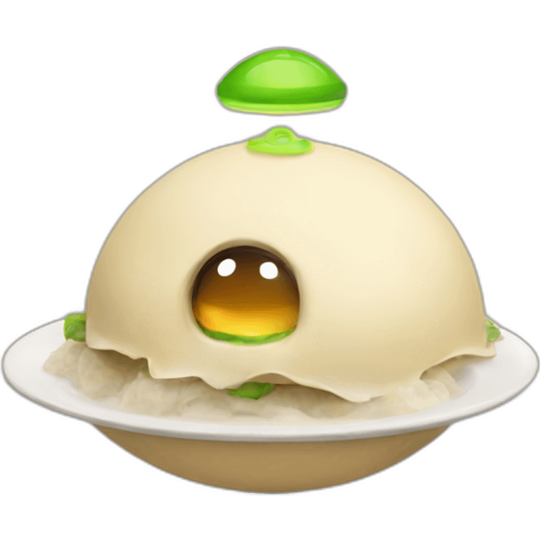 UFO catching dumplings emoji