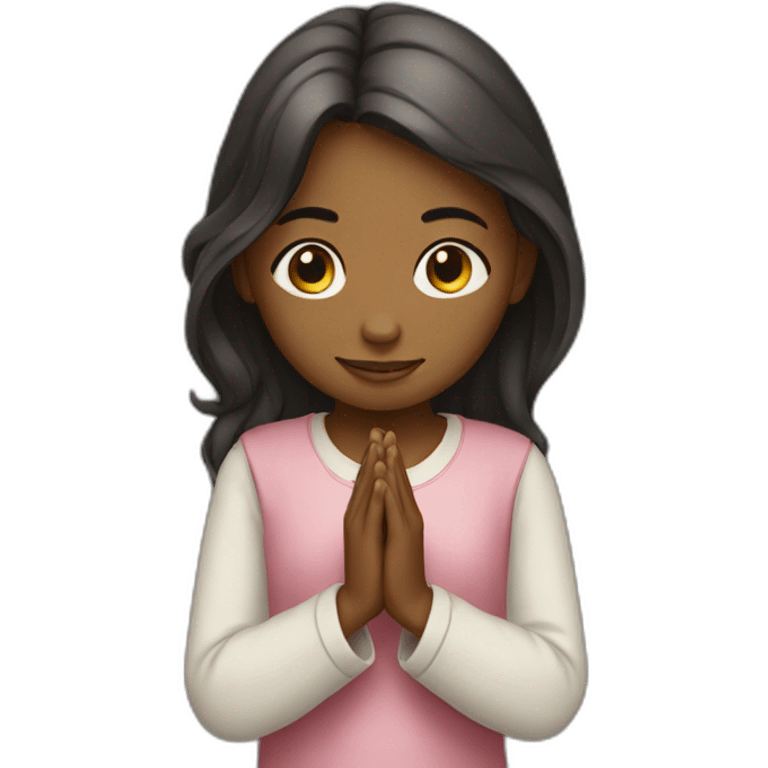 Praying girl emoji