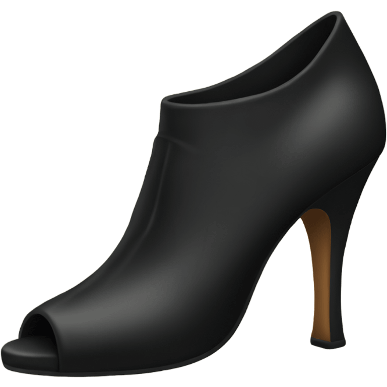 A black heel emoji