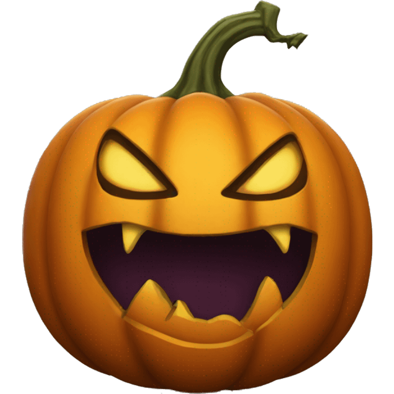 Pumpkin with a sinister smile emoji