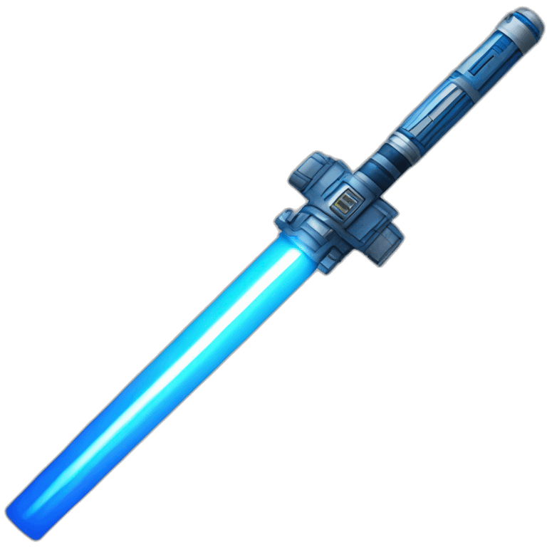 Star Wars lightsaber blue emoji