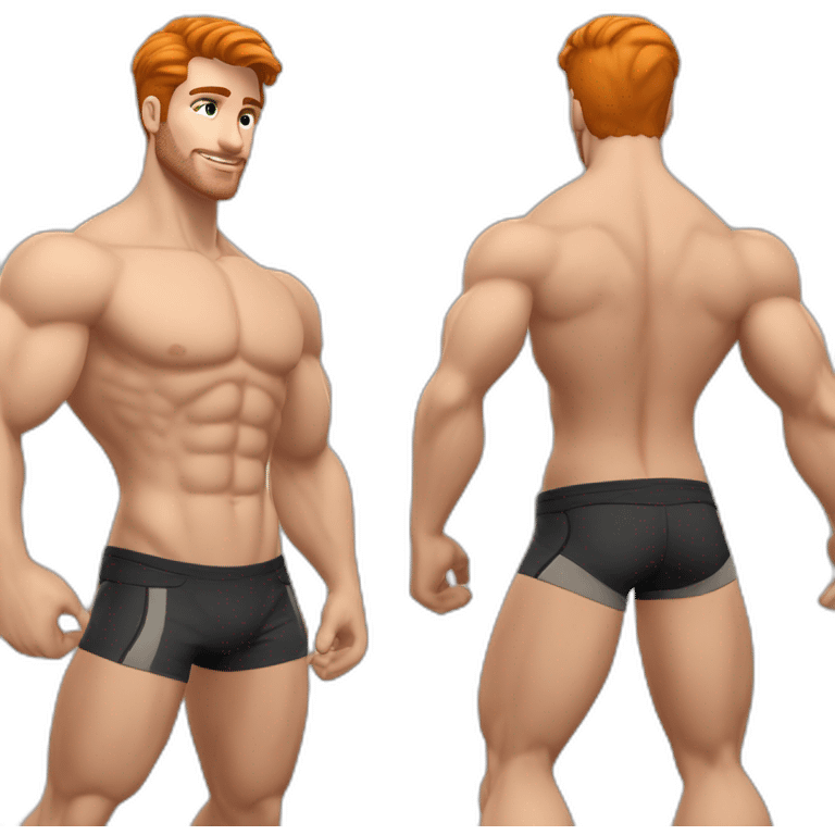 sexy-pose-very-fit-gingerbrunette-caucasian-gayharness-man emoji