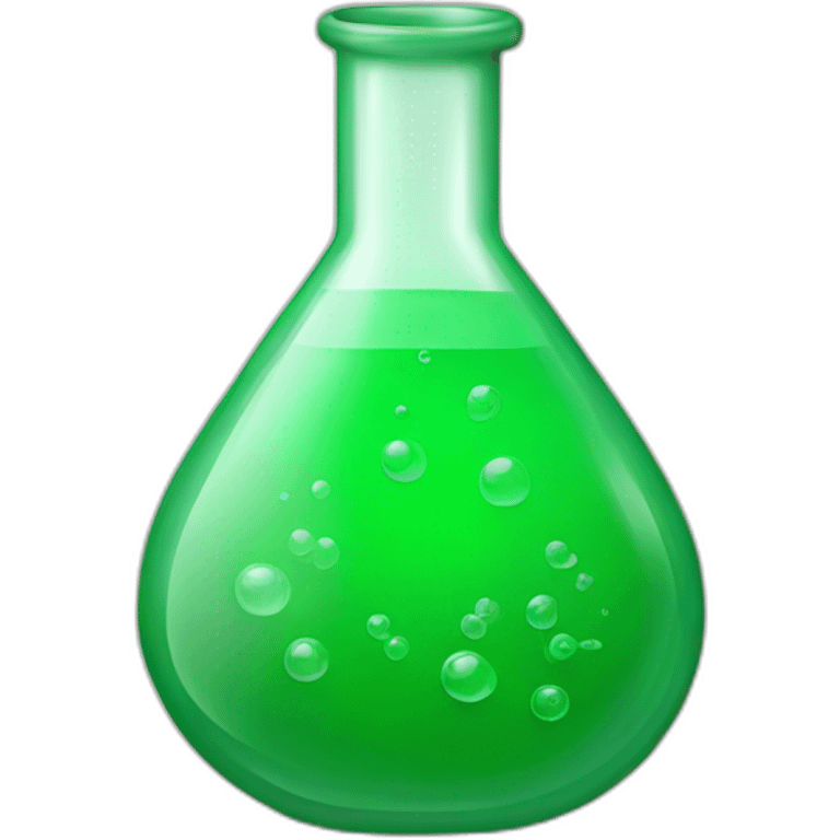 chemist's flask green emoji