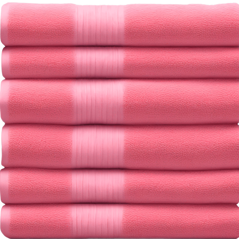 pink variety stack of towels emoji