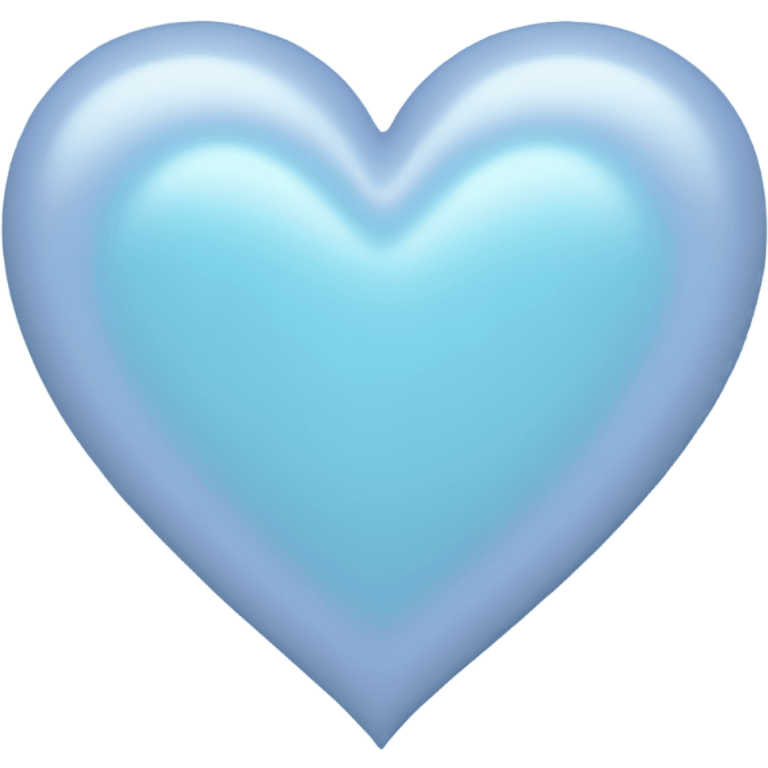 Pastel blue heart  emoji