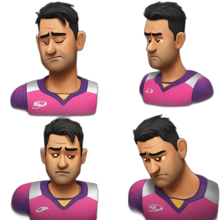 Ms dhoni sad face emoji