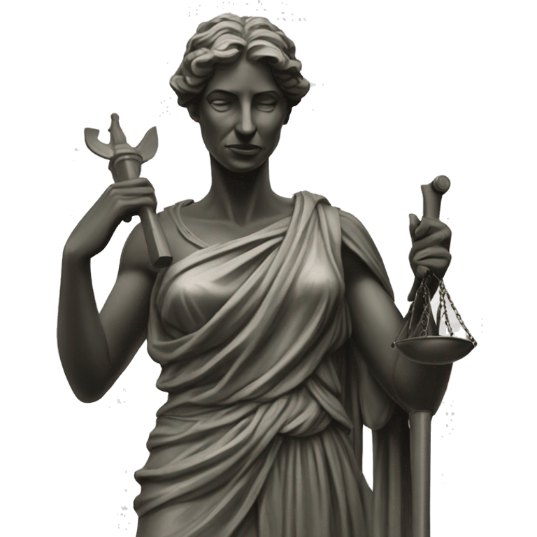 blind Justitia statue  emoji