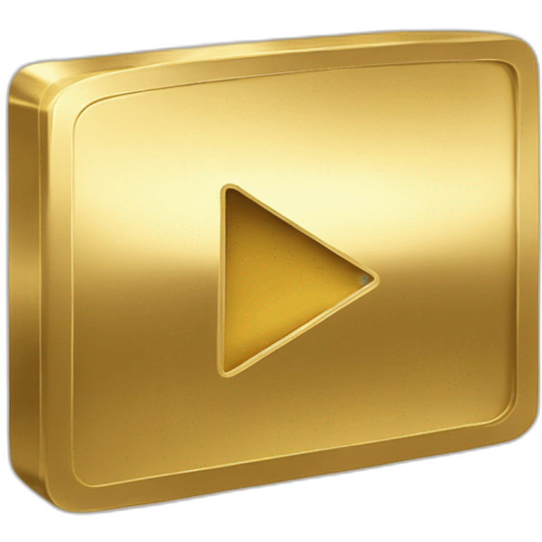 youtube gold play button emoji