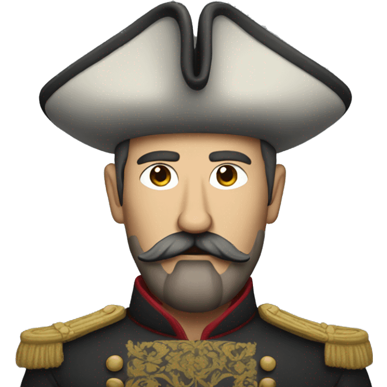 Cossack with a big mustache emoji