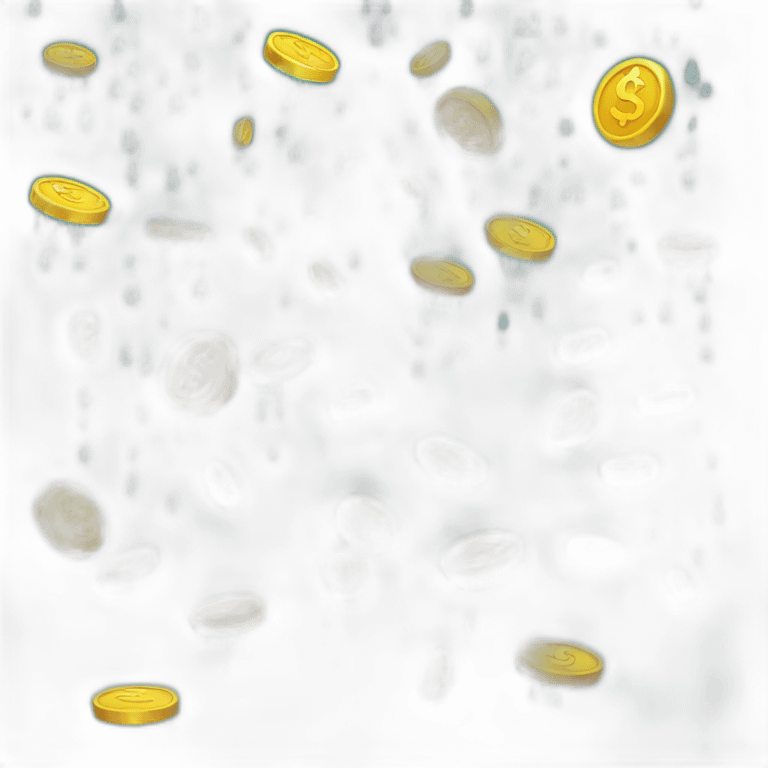 Dollars rain emoji