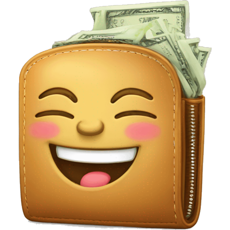 happy fat  money wallet emoji