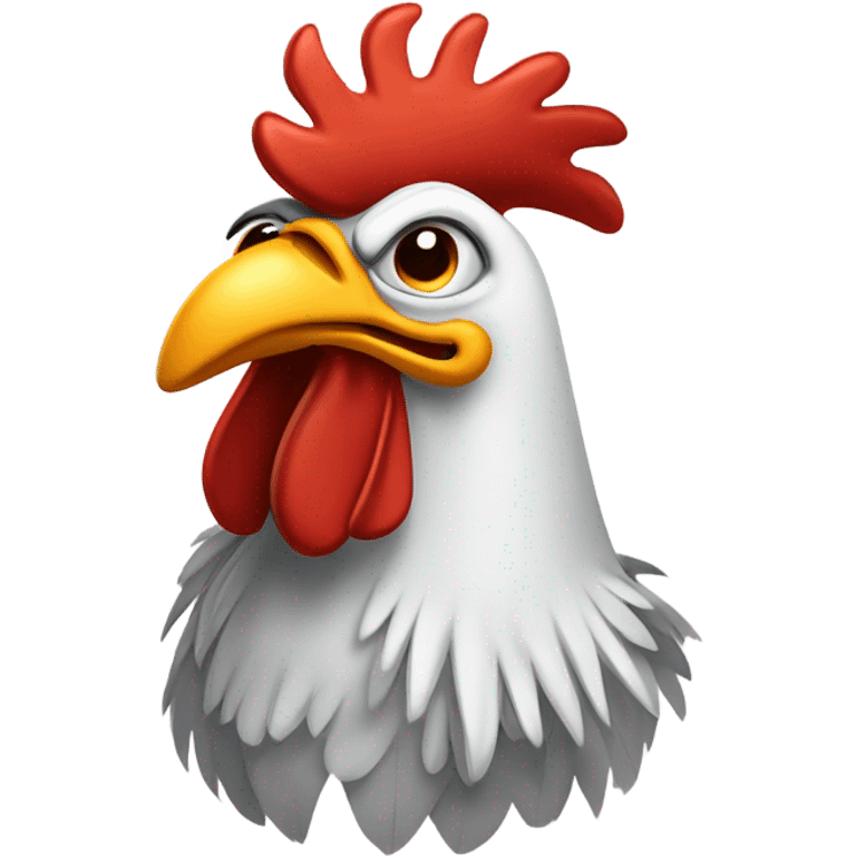 Imagine sad rooster  emoji