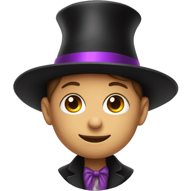 a child in a magician's hat emoji