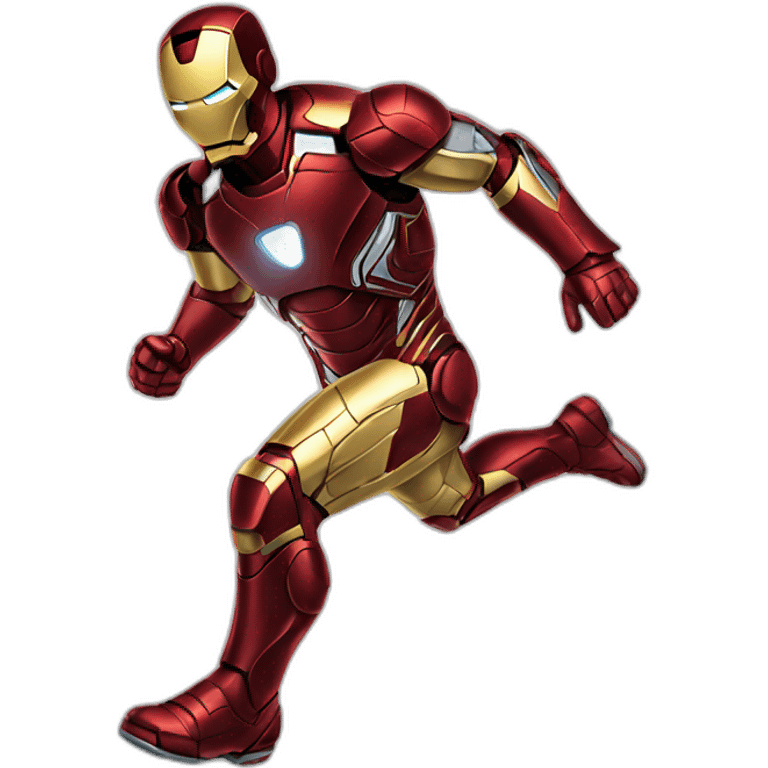 René running iron man emoji