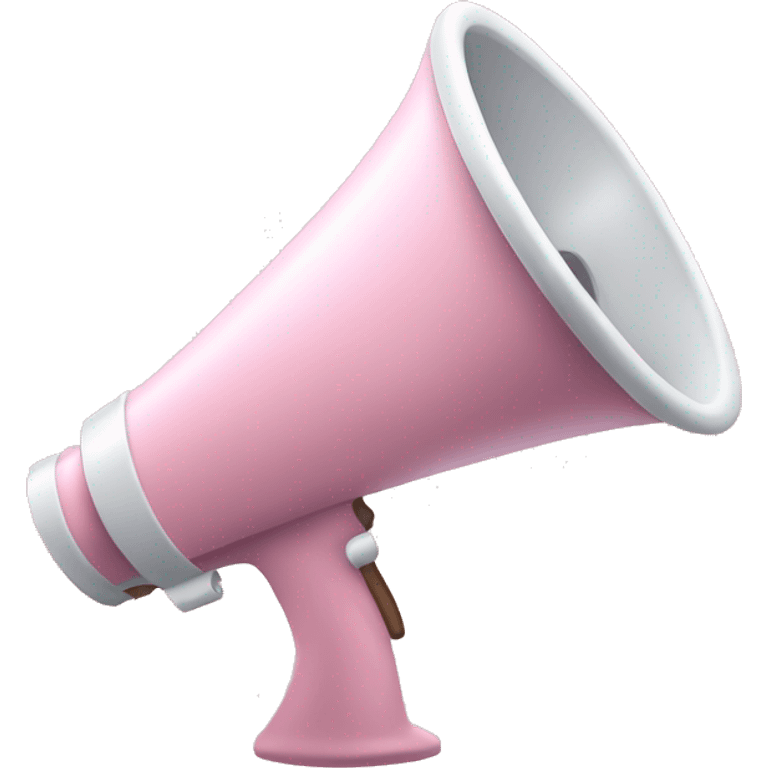 Light Pink megaphone emoji