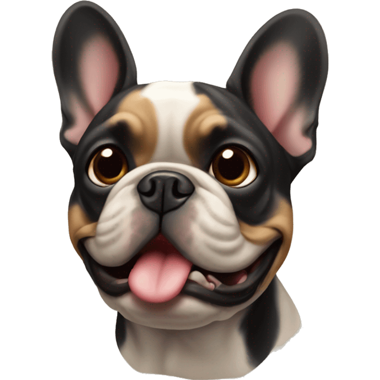 French bulldog black &tan  emoji