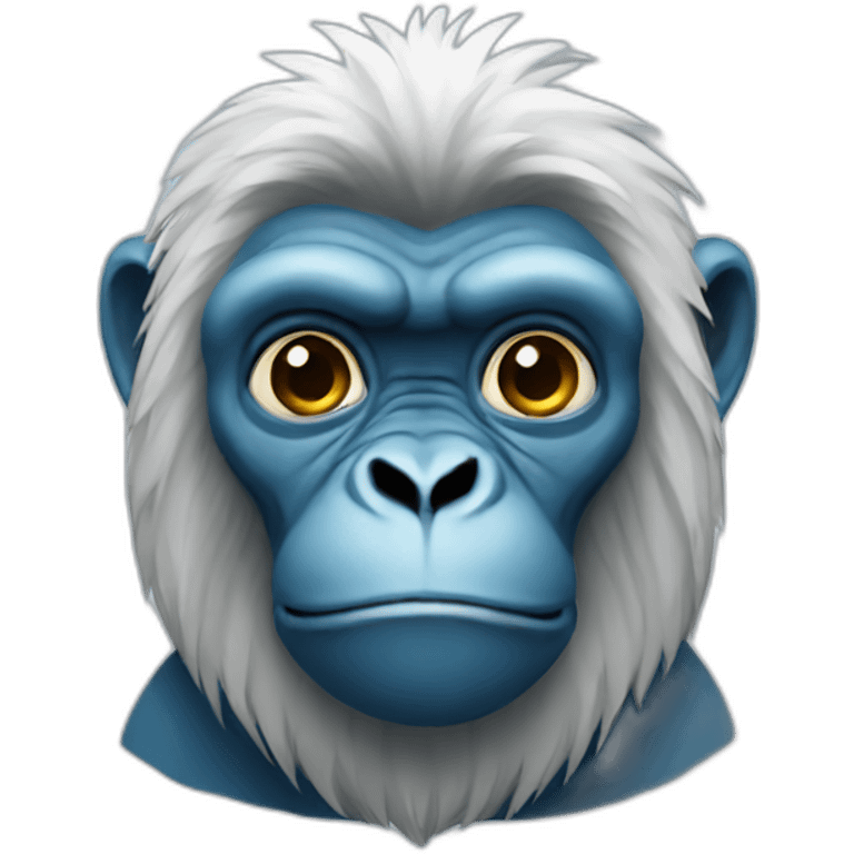 blue gorilla emoji