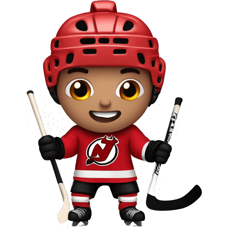 devils hockey player emoting emoji