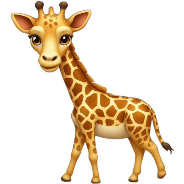 Girafe rose emoji