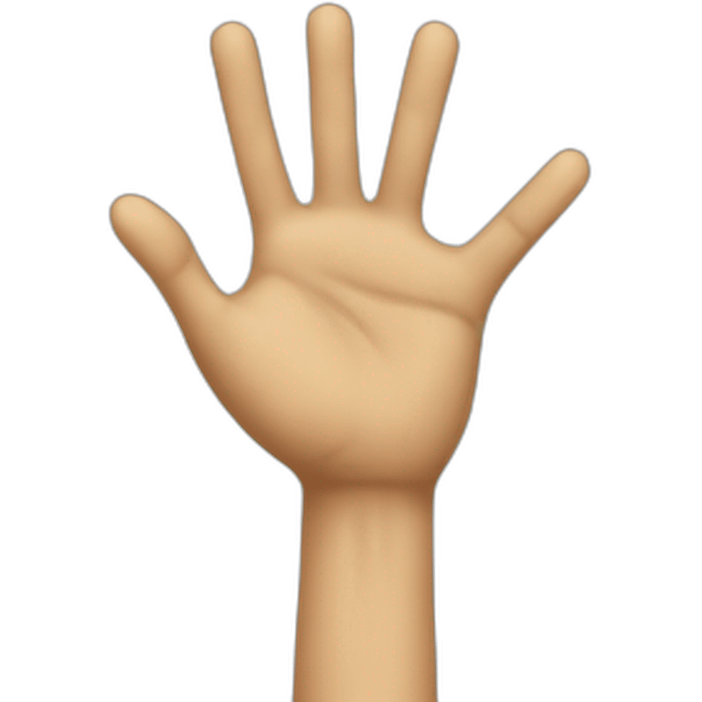 The hand of the Italians when they're not happy emoji