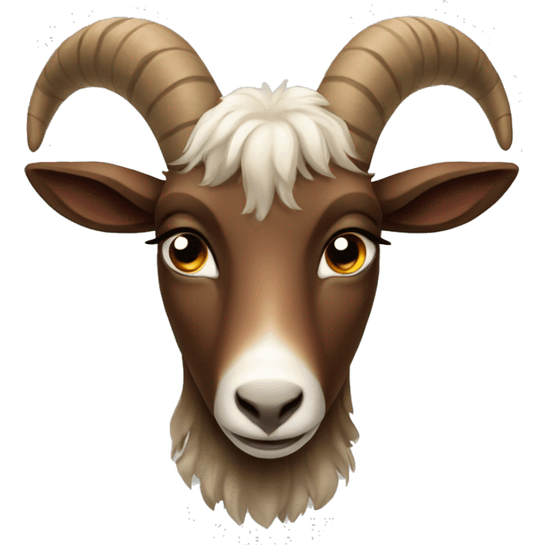 Yule brown goat emoji