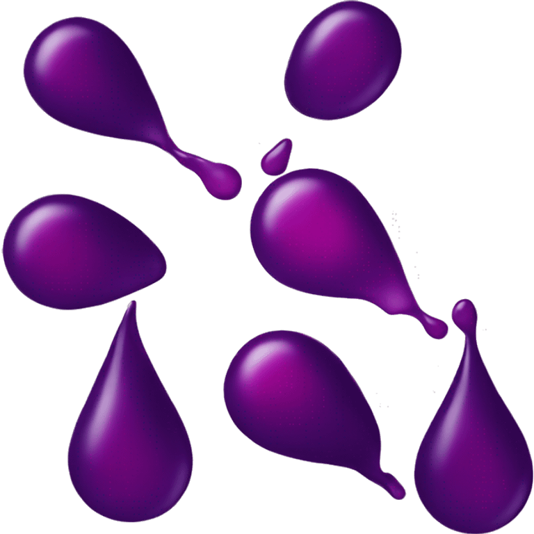 purple blood drop emoji