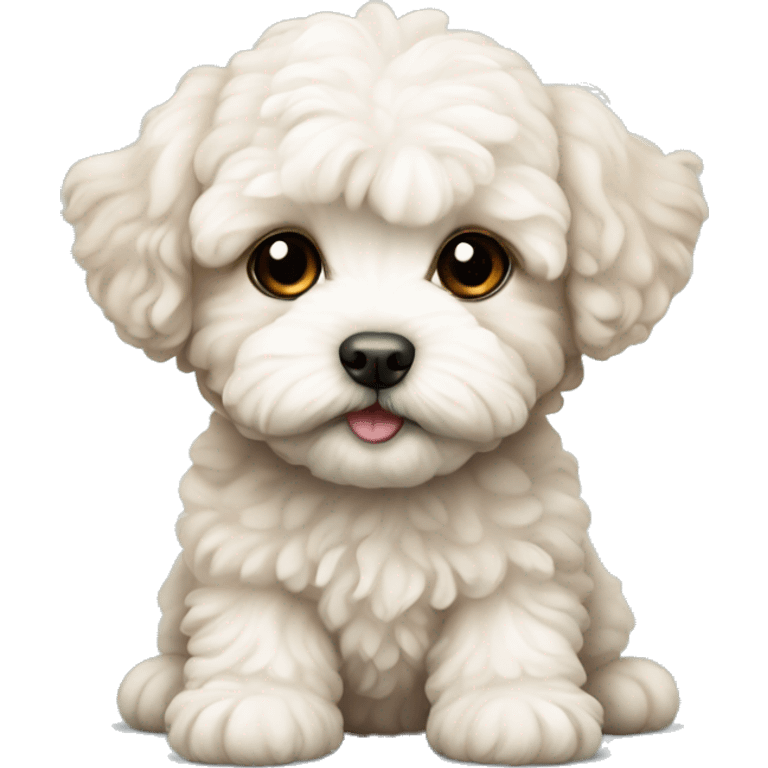 cute maltipoo puppy emoji