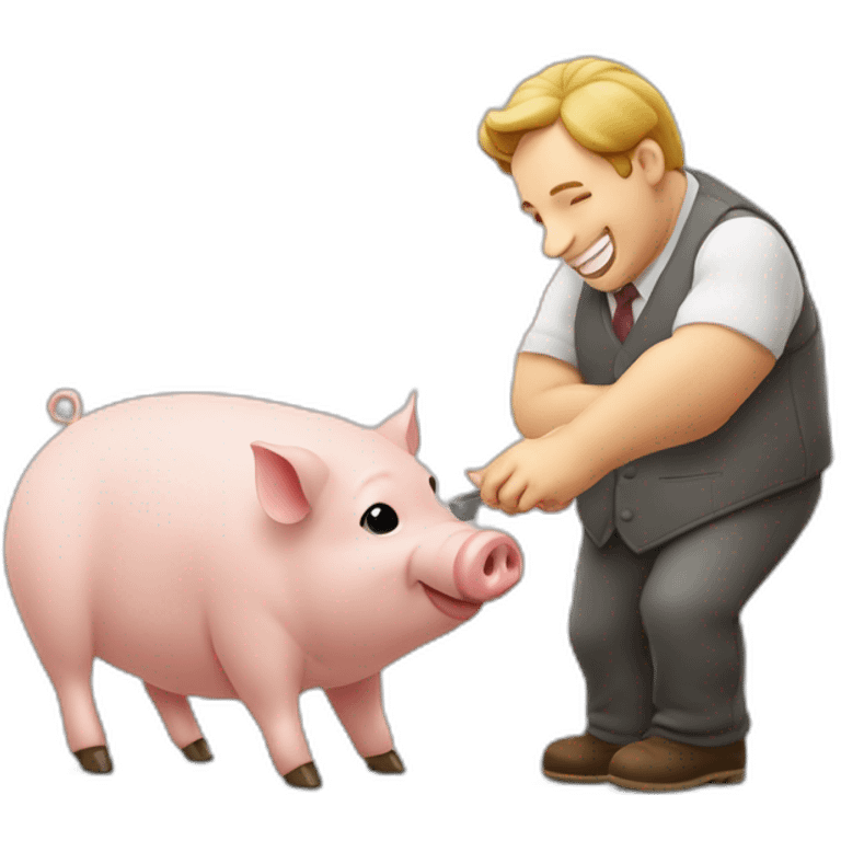 Cochon faisant un doigt d'honneur emoji