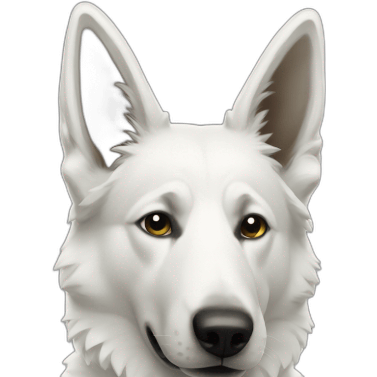 White shepherd coding emoji