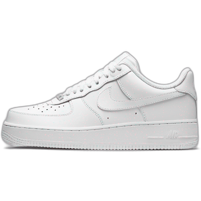 Chaussures Nike air force 1 blanche emoji