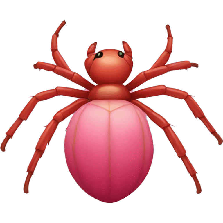 araña rosa emoji