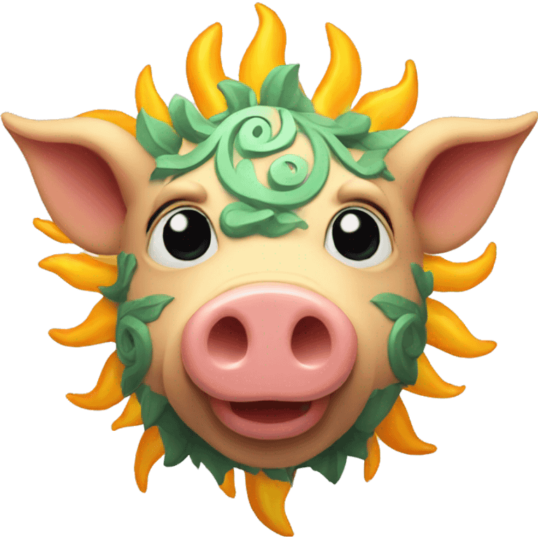 sun god pig emoji