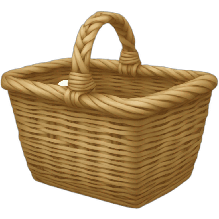 rectangular wicker basket emoji