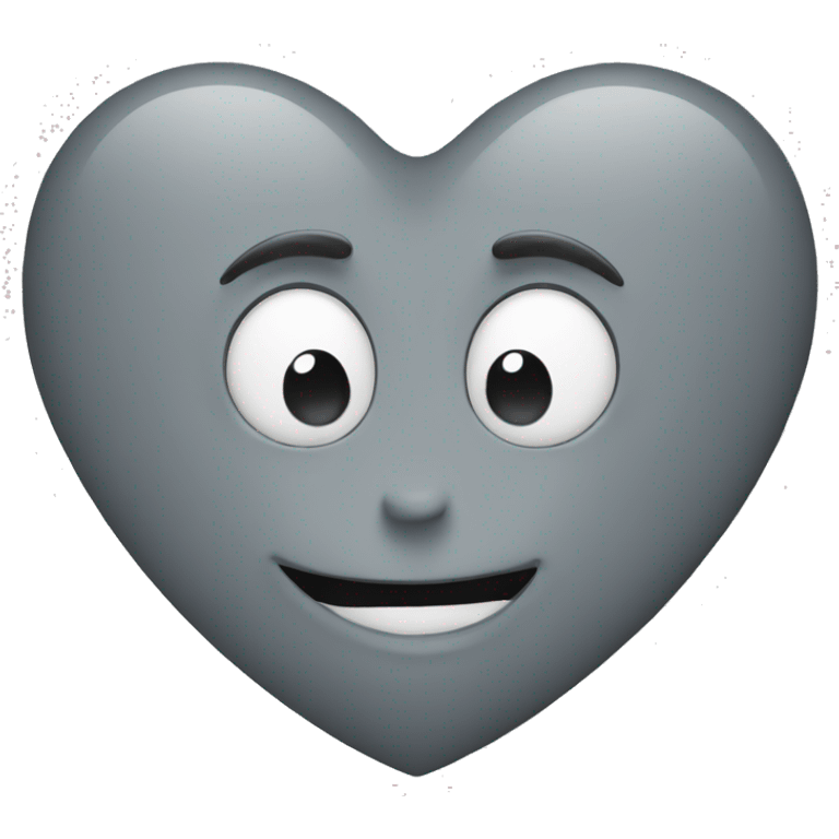 grey heart  emoji