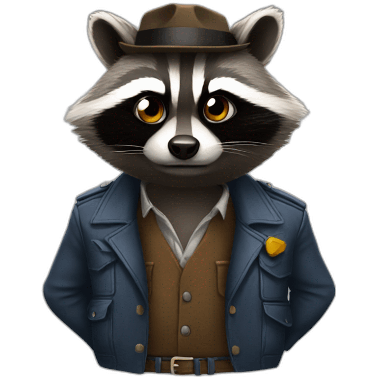 racoon gangster emoji