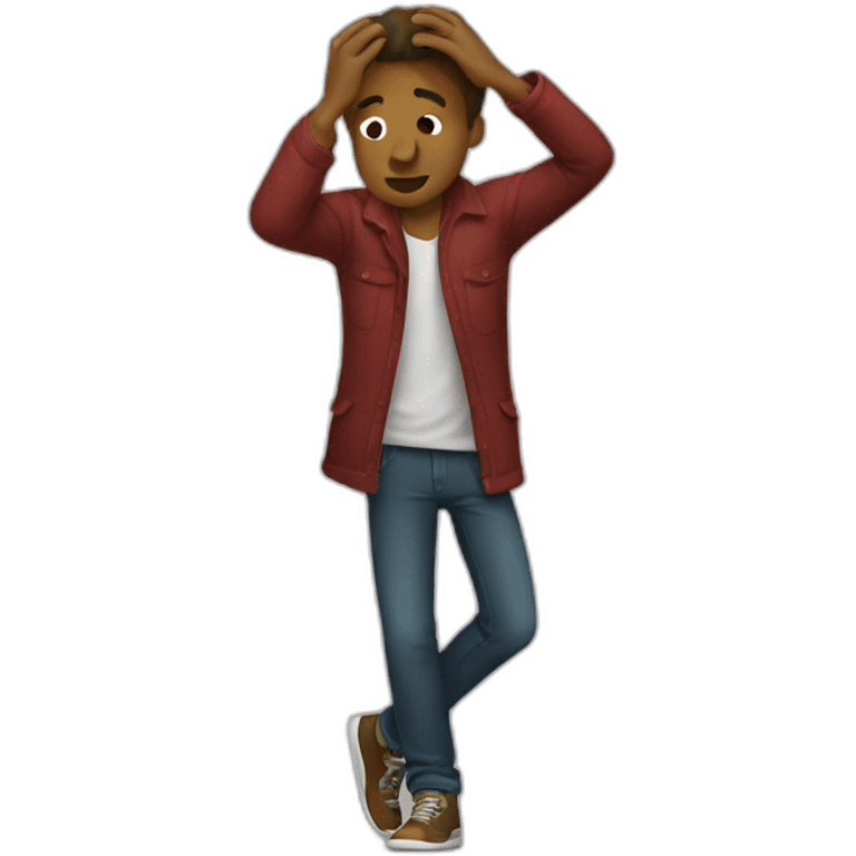 Homme qui dab emoji