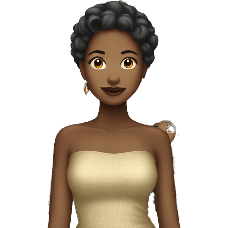 Beautiful black woman emoji