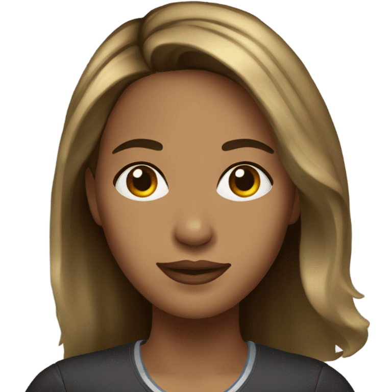 colombian woman with brown hair blonde highlights emoji