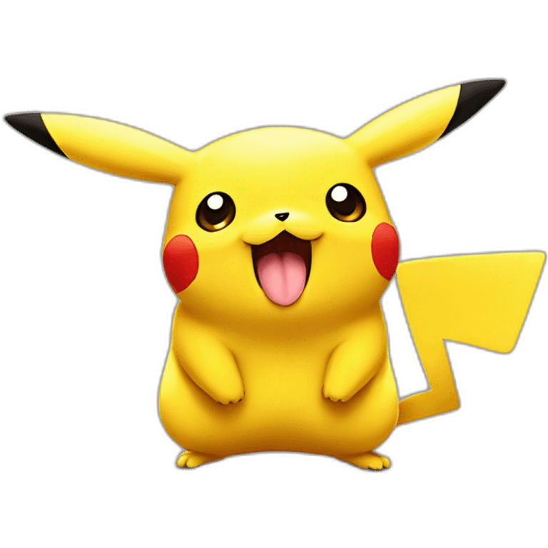 pikachu sticking out his tongue emoji