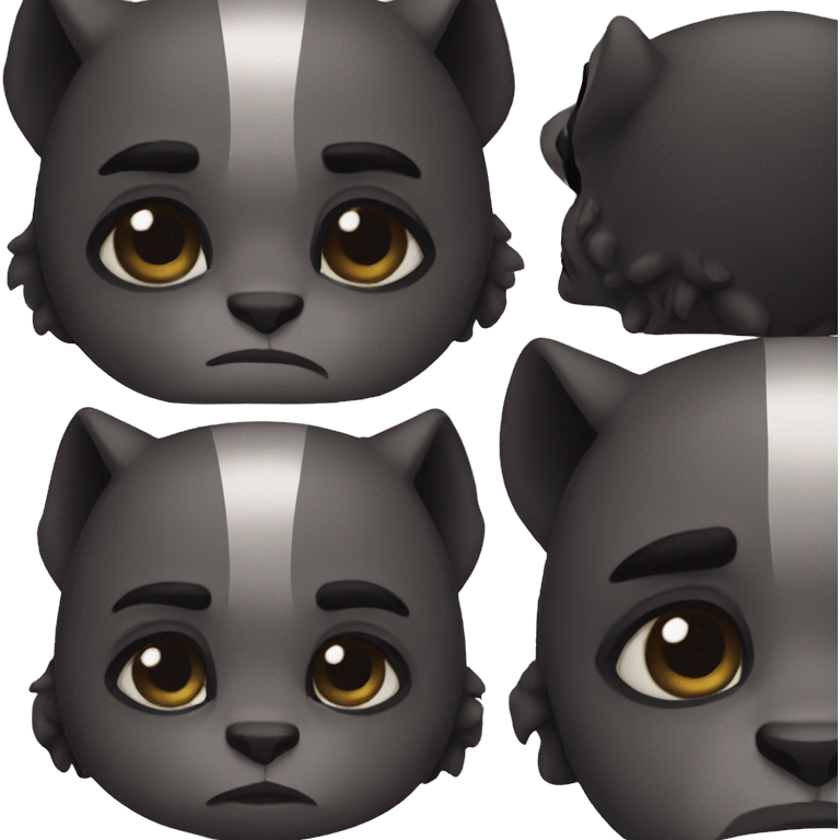 sad black panther emoji