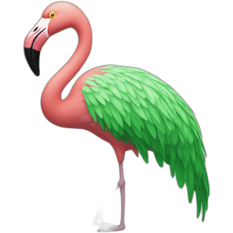 Green Flamingo emoji