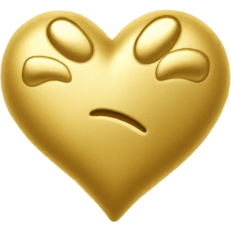 Golden heart emoji