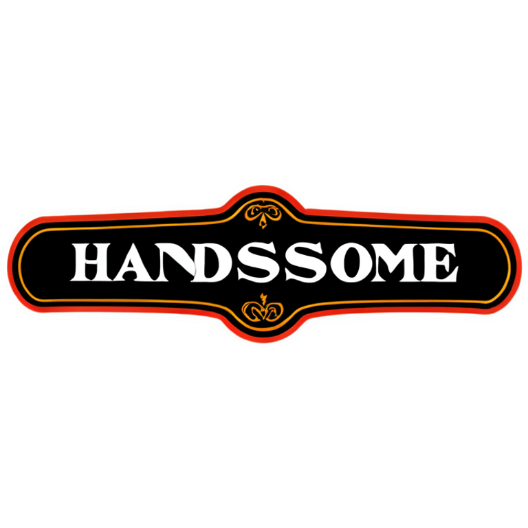 The word handsome  emoji