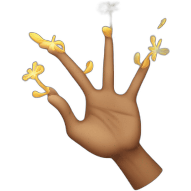 arms in the air counjouring a spell  emoji