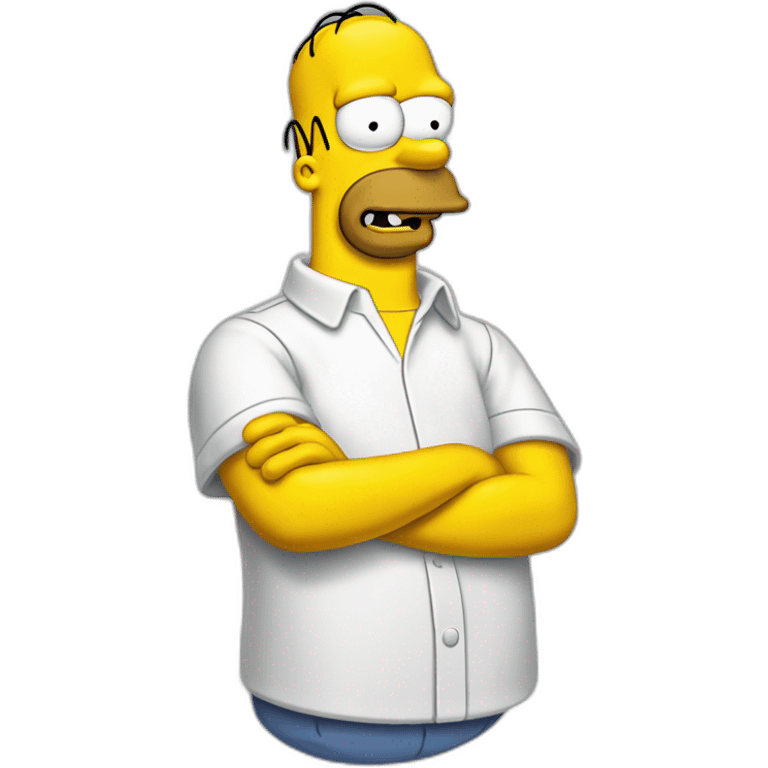 Homer simpsons doigt d’honneur emoji