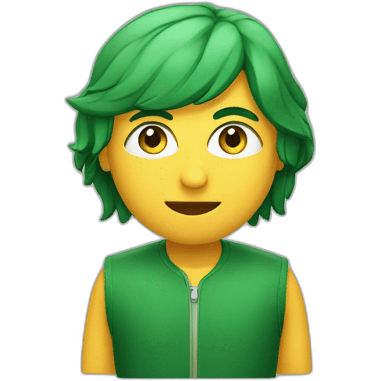 peliroja de ojos verdes en ciudad de geogia emoji