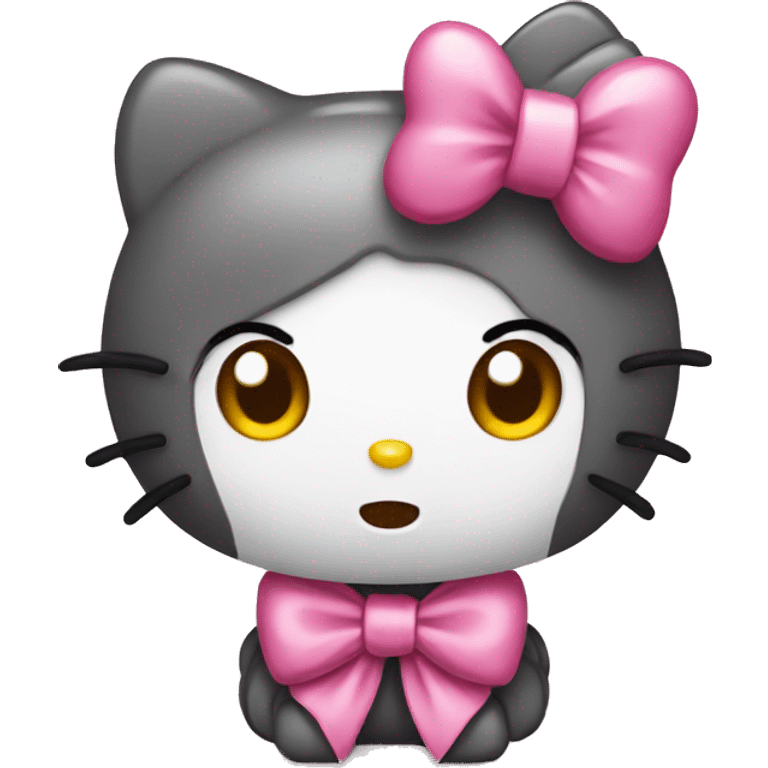 Hello Kitty wearing a bow emoji